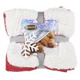 SCRUFFS Одеяло "Winter Snuggle", бордово-белое