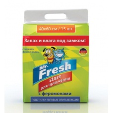 Mr. Fresh Start Пеленки для приучения к месту 40х60 (Экопром), 15 шт/уп