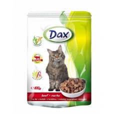Dax консервы с говядиной для кошек, 100 г