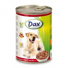 Dax консервы с говядиной для собак, 1.24 кг