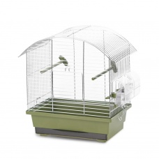 DUVO+ Клетка для птиц "Natural Lora", зеленая, 34,5х21,5х35см