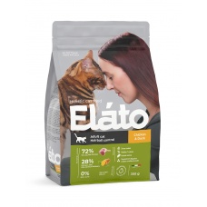 Elato Holistic корм для взрослых кошек с курицей и уткой, для выведения шерсти