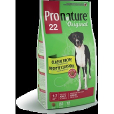 Pronature Original 22 сухой корм для взрослых собак с ягнен. (кр. гран.), уп. 18 кг