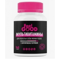 Мультивитамины FeelGOOD с карнитином и таурином для взрослых собак мелких пород, 140 таб.