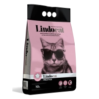 LINDOCAT Наполнитель комкующийся с ароматом детской пудры Prestige, 10 л