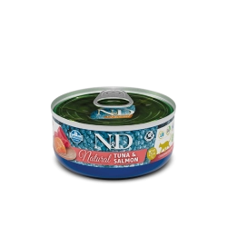 Farmina N&D CAT NATURAL влажный корм для кошек тунец с лососем, 70 г
